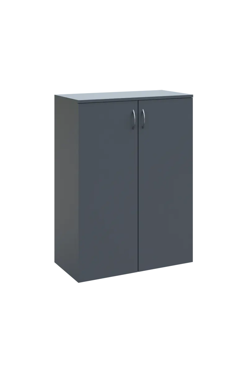 N 3 - 8D kancelářská skříň, 2-dveřová, 1100x800x400, antracit